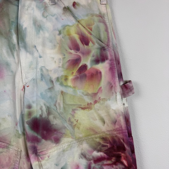 Free People Multicolor Floral Tie-Dye Cargo Pants - Picture 5 of 8